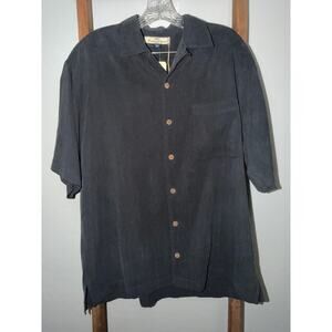 Tommy Bahama -NWT-100% Silk -One Nation Under the Sun Shirt – Black – Size S
